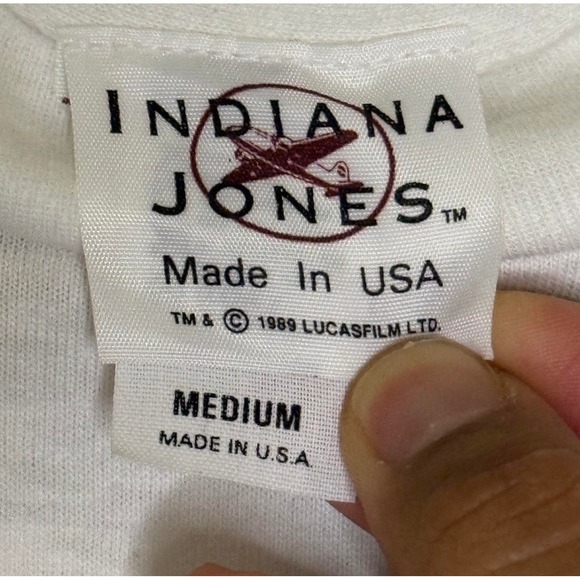 VTG Indiana Jones and the Last Crusade Size Medium Movie Promo T Shirt - Picture 8 of 8